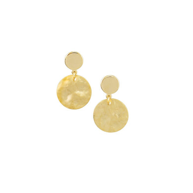Gold Small Textured Disc E/R