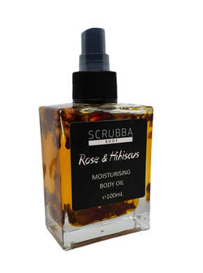 Scrubba body - Rose & Hibiscus moisturising body oil