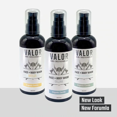 Shave with valor - Castile face, hand & body wash